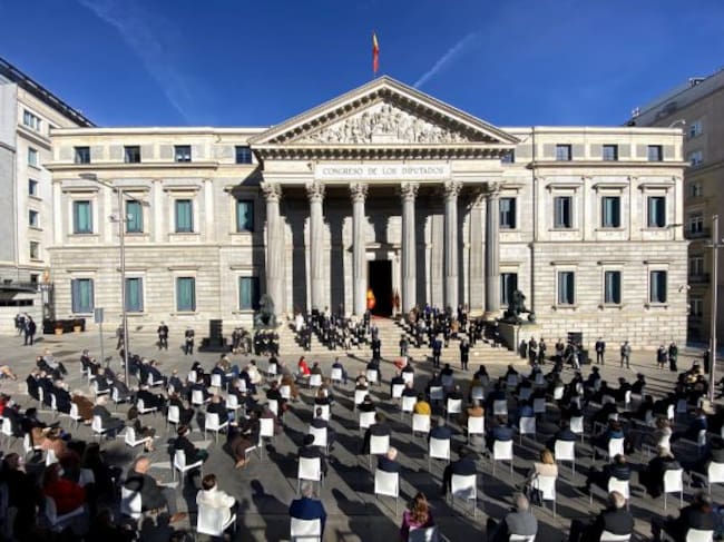 Vista general del acto institucional por el Día de la Constitución en el Congreso de los Diputados.