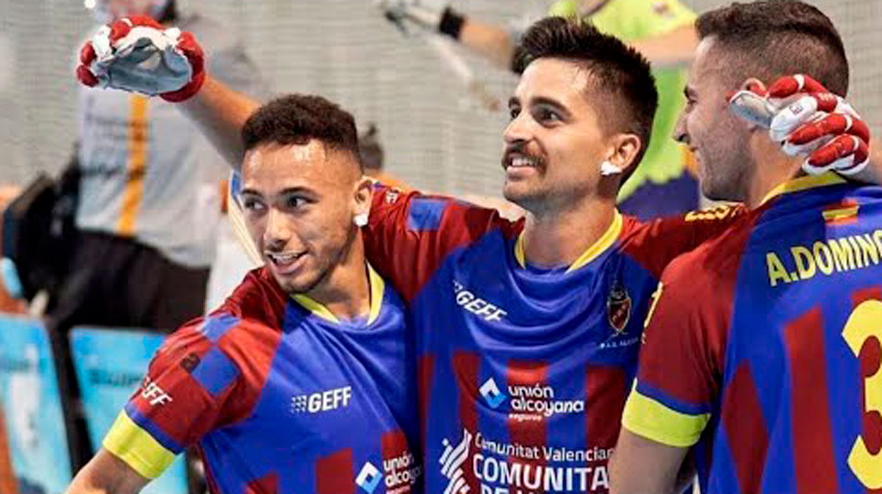 Ferran Formatgé celebrando uno de sus múltiples goles