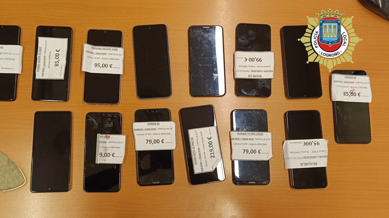 La Policía Local de Logroño detiene a un hombre por robar en una tienda de telefonía