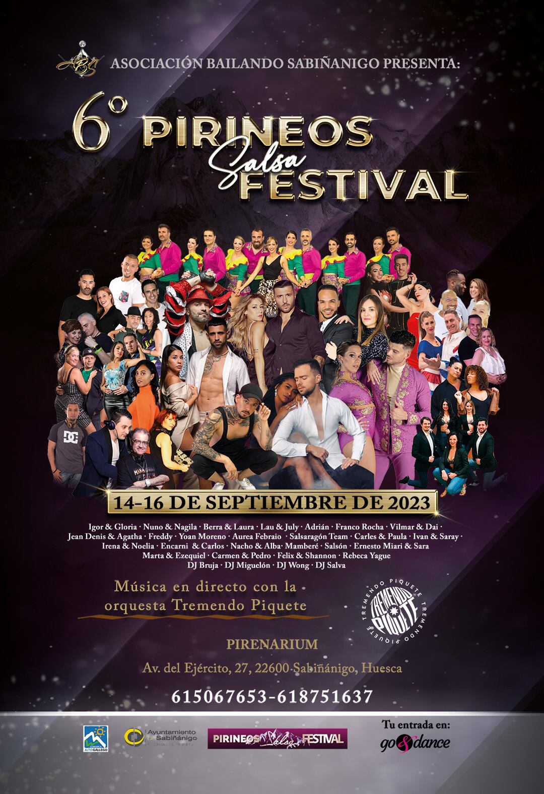 Cartel del Pirineos Salsa Festival 2023