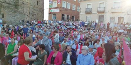 Asistentes al acto público de José Luis Rodríguez Zapatero en Puertollano