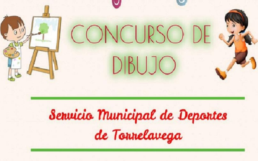 Cartel anunciador del concurso de dibujo.