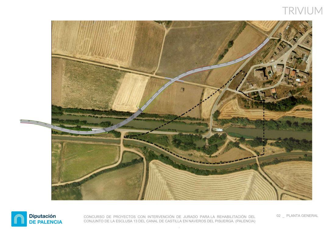 Plano de la intervención en Palencia