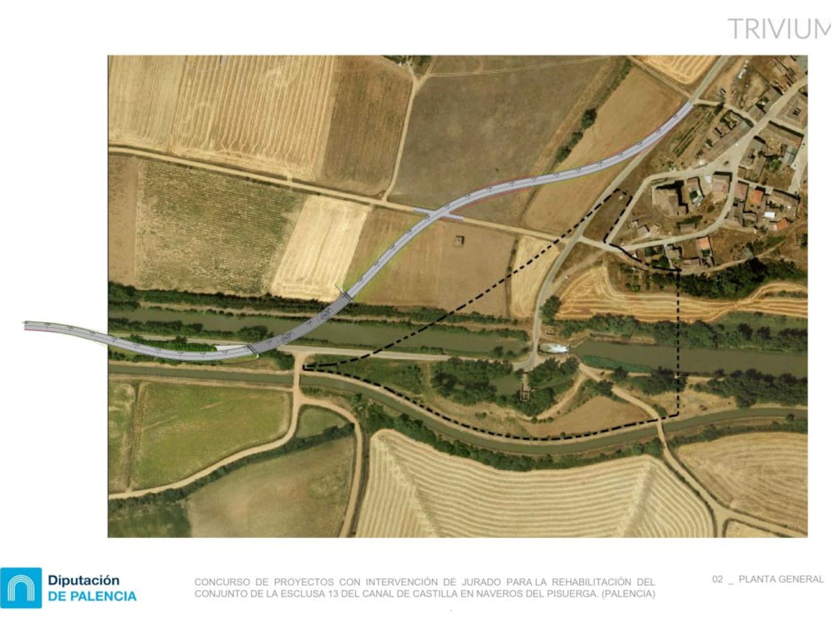 "Trivium" gana el concurso de la Diputación de Palencia para restaurar la esclusa 13 del Canal de Castilla