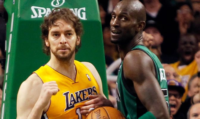 Gasol, junto a Garnett