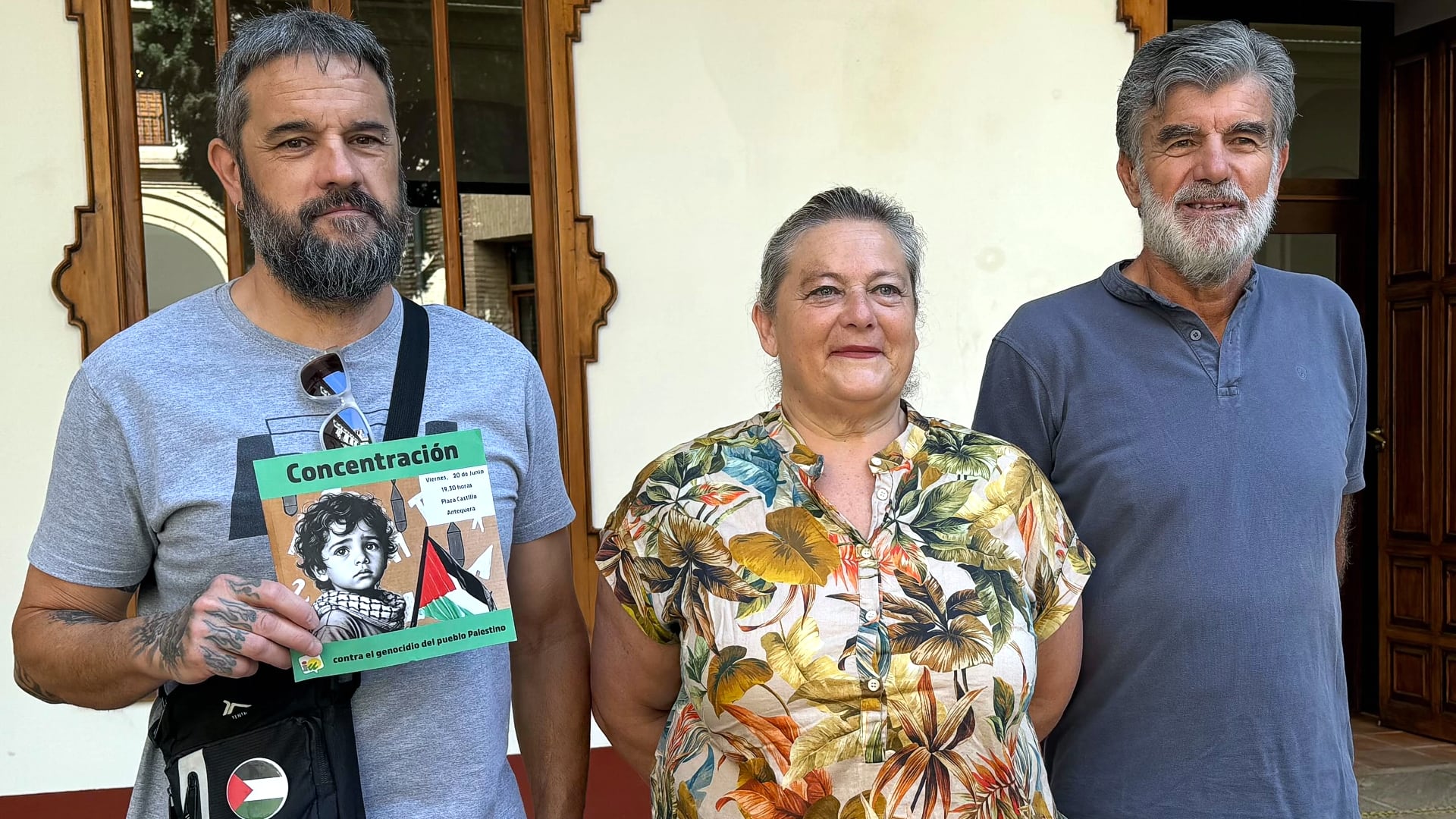 Dirigentes de Izquierda Unida animan a la concentración de este viernes en Antequera