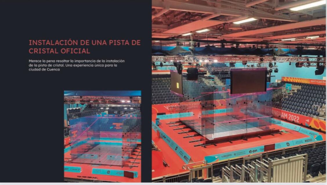 Proyecto de Cuenca para albergar el Campeonato de Europa de Squash