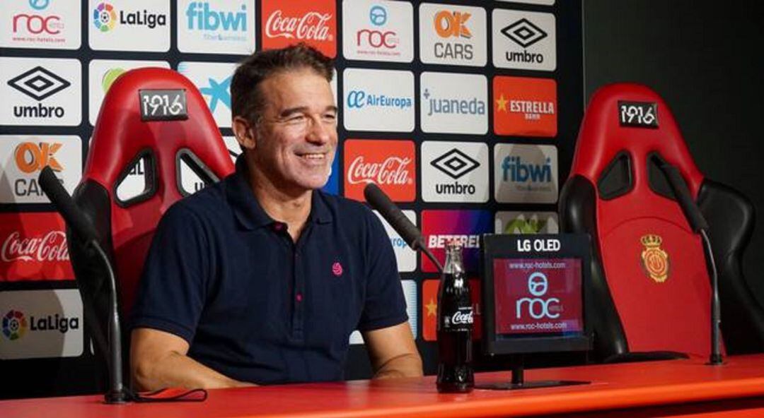 Luis García Plaza, entrenador del Real Mallorca.