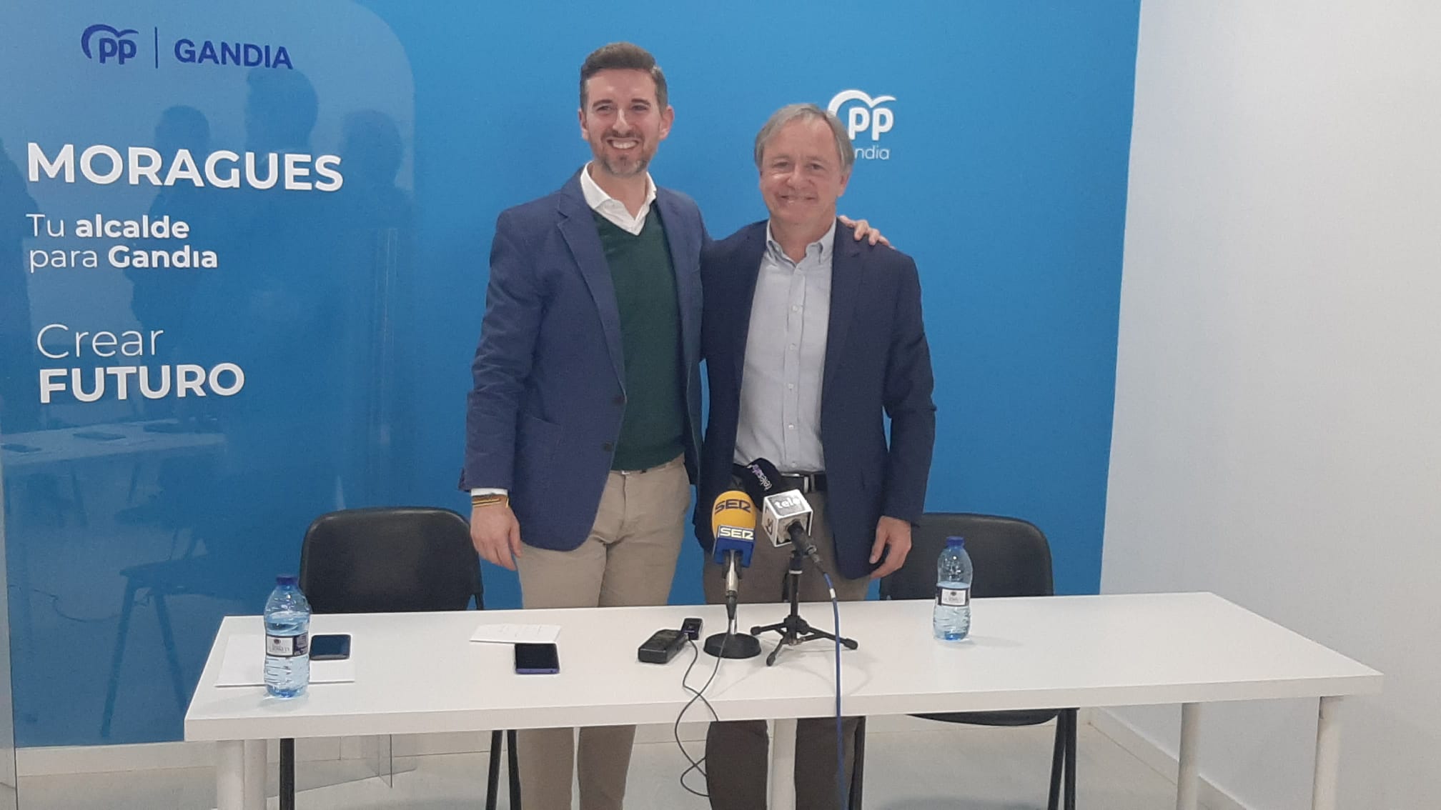 Víctor Soler y Juan Carlos Moragues, durante la rueda de prensa realizada este martes.