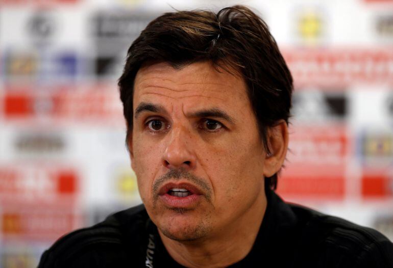 Chris Coleman durante una rueda de prensa. 