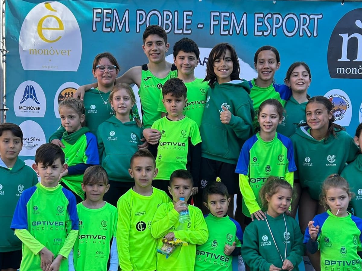 El Club Atletismo Elda se cuelga seis medallas en el Provincial Sub-14 y domina en el circuito de Monóvar