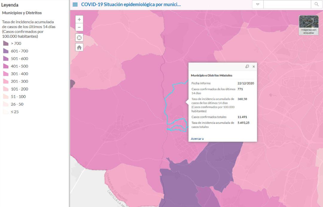 Situación epidemiológica actual de Móstoles