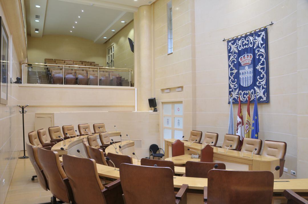 Imagen del salón de plenos del Ayuntamiento de Segovia