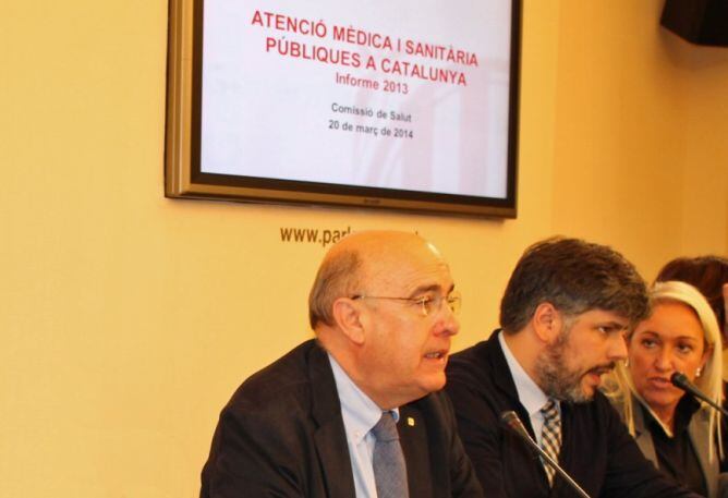 El conseller de Salut, Boi Ruiz, fa balanç del 2013 al Parlament