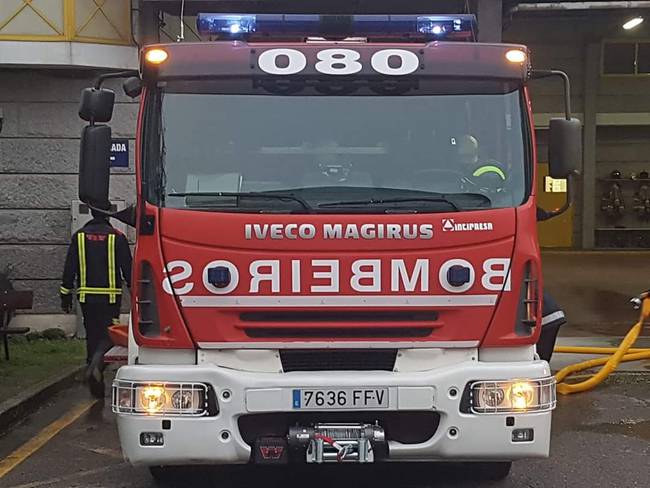 Foto de archivo de un camión de bomberos