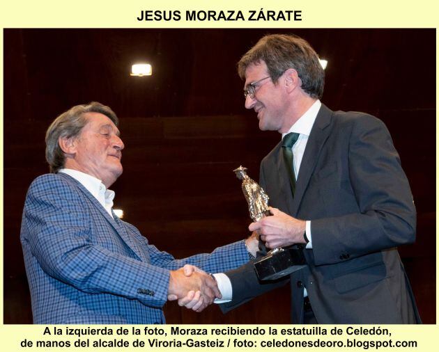 Jesús Moraza junto al alcalde