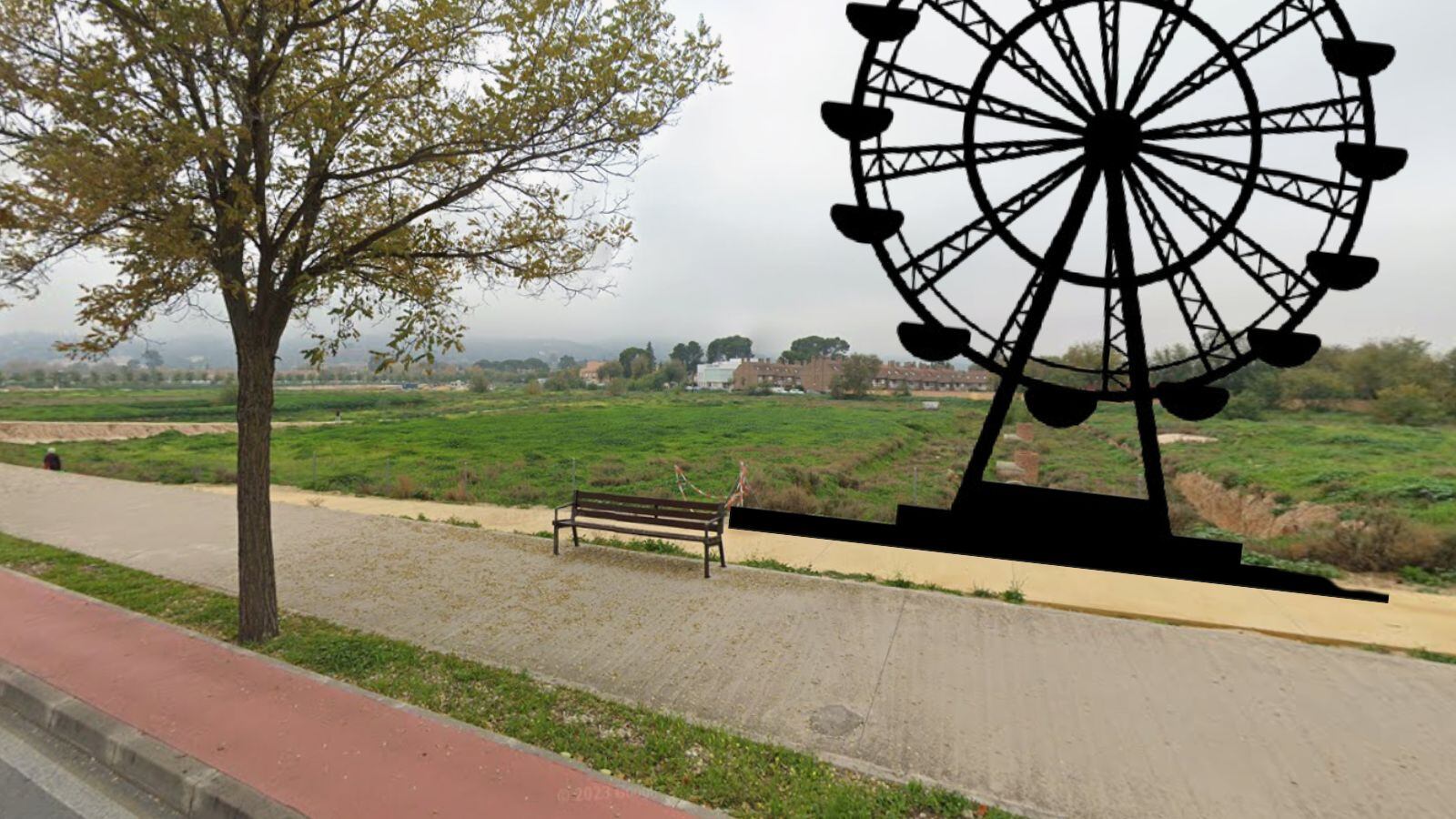 Montaje de una noria en la Vega Baja, una de las propuestas de resolución de VOX en el Debate del Estado del Municipio