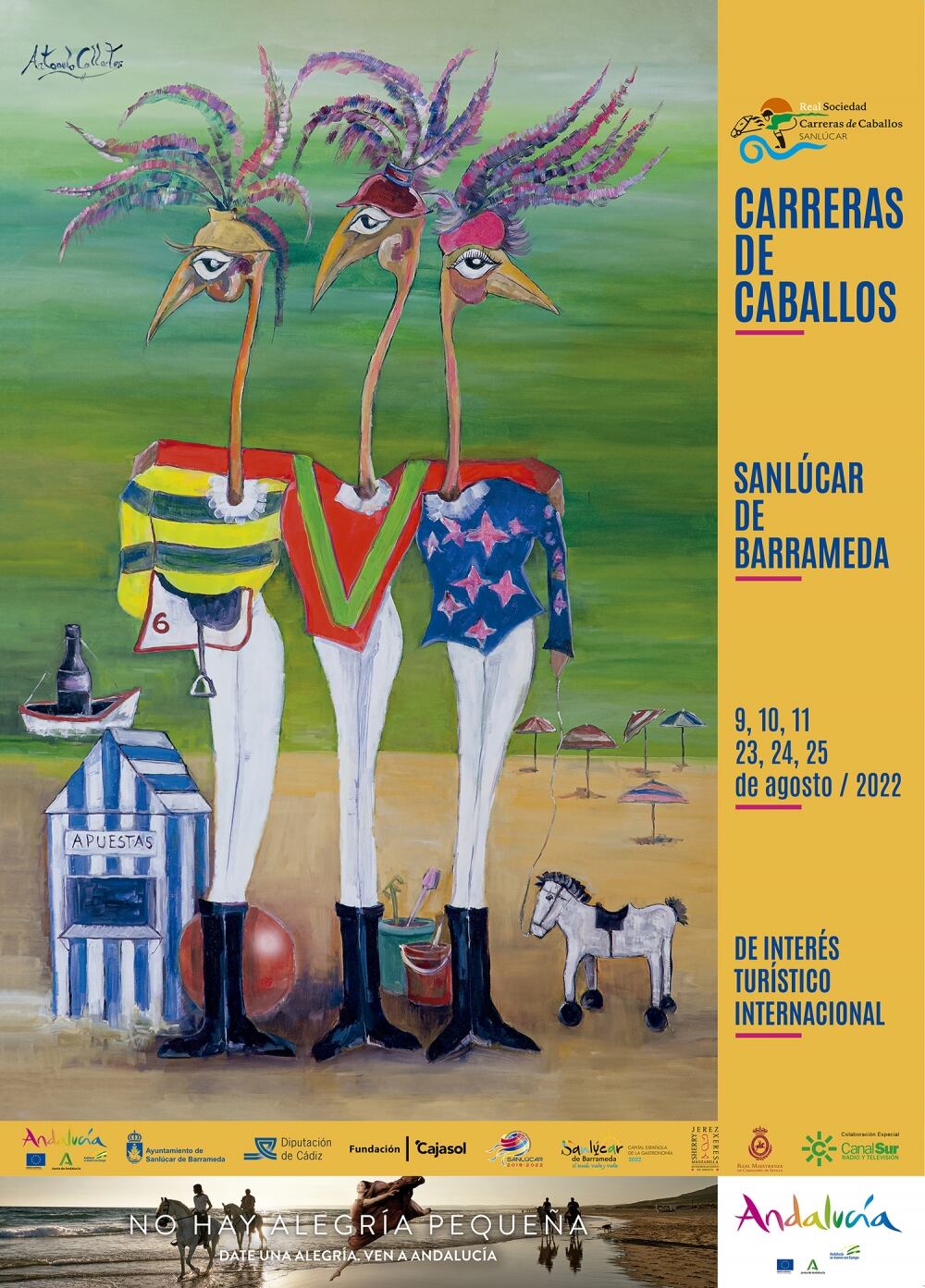 Cartel Carreras de Caballos 2022. Real Sociedad de Carreras de Caballos