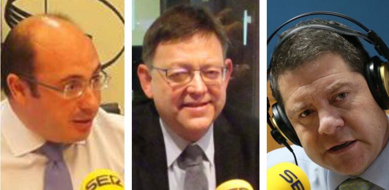Los presidentes de Murcia, Valencia y Castilla-La Mancha