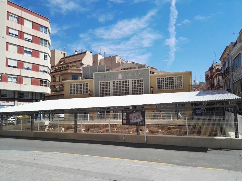 Vista de los Baños Arabes del Mercado Central