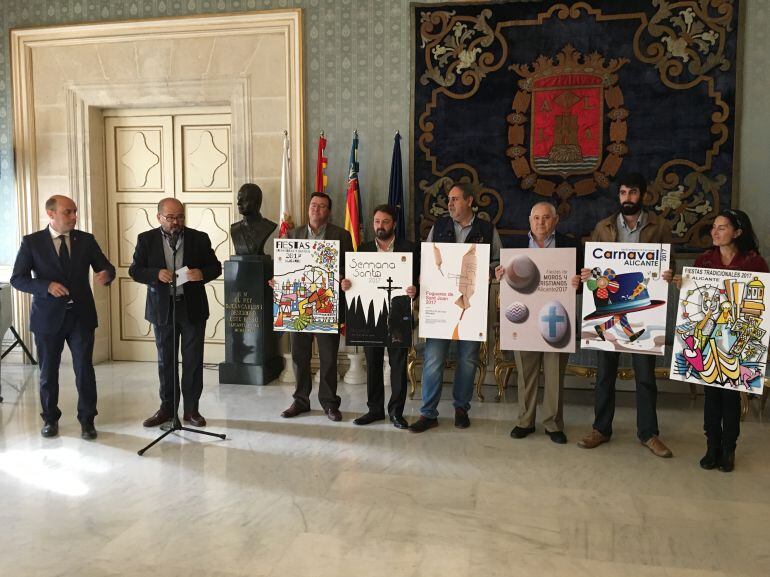 Carteles anunciadores de las fiestas 2017 de Alicante