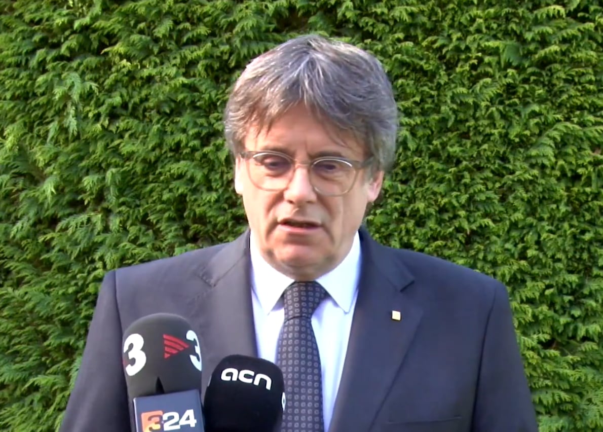 Carles Puigdemont, en Waterloo