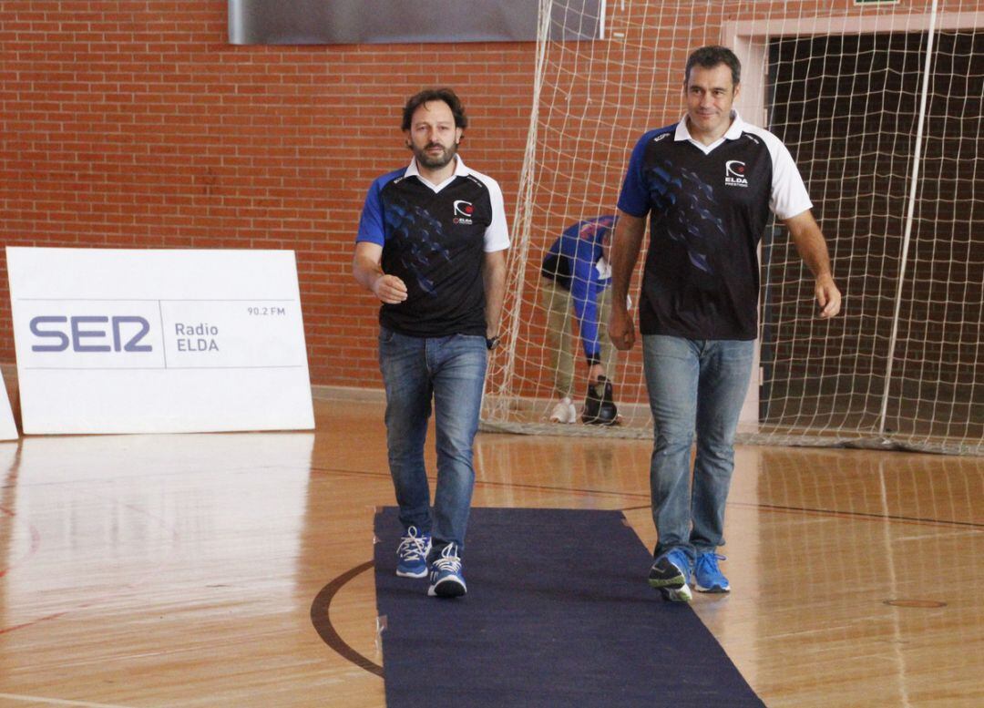 Antonio Mateo (I) y José Miguel Cantos, responsables técnicos del Elda Prestigio