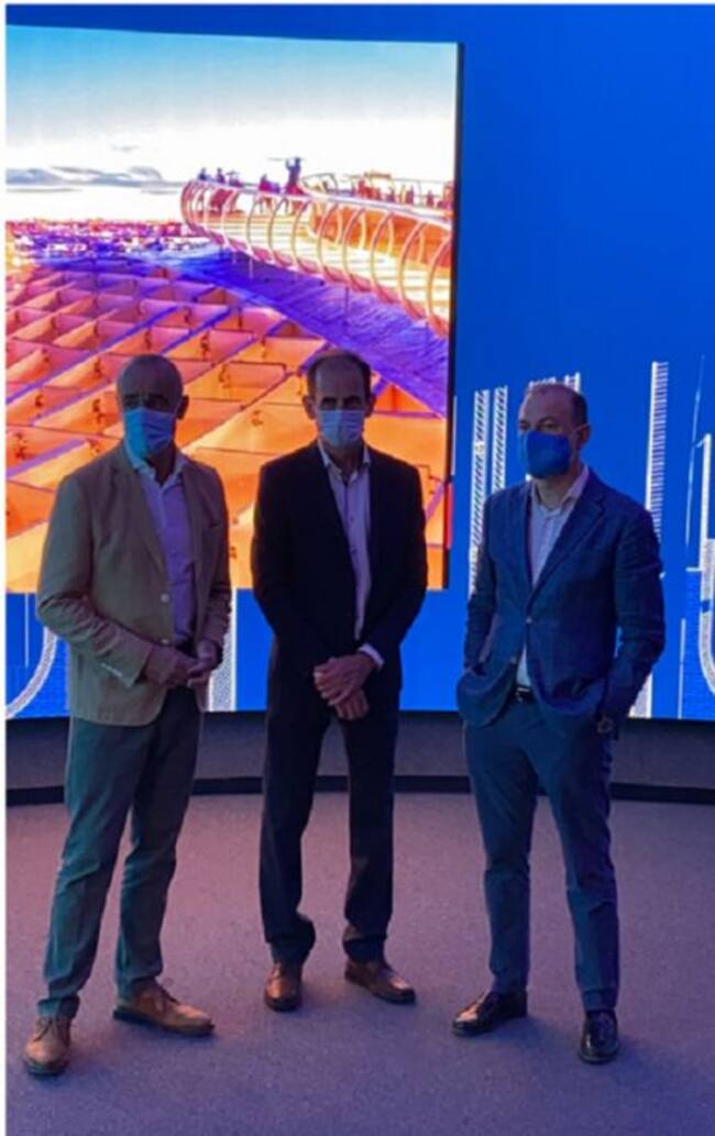 Antonio Muñoz, Mariano Peláez y Domingo Jiménez