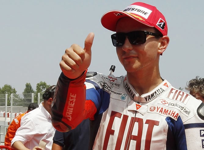 Jorge Lorenzo tras conseguir la &#039;pole&#039; / REUTERS