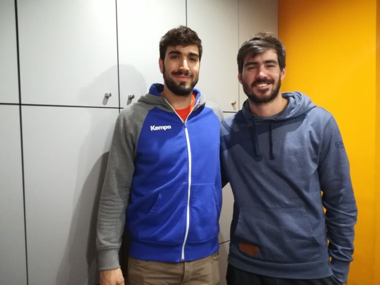 Juanjo Fernández y Sebastián Simonet en los estudios de Radio León