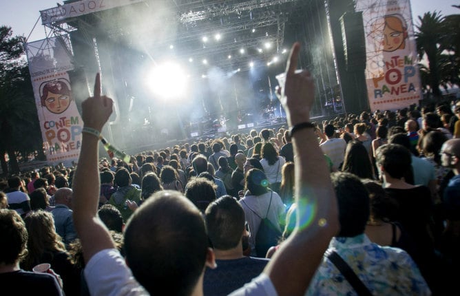 Concierto del grupo &#039;El Columpio Asesino&#039; durante la segunda jornada del Festival Contempopránea