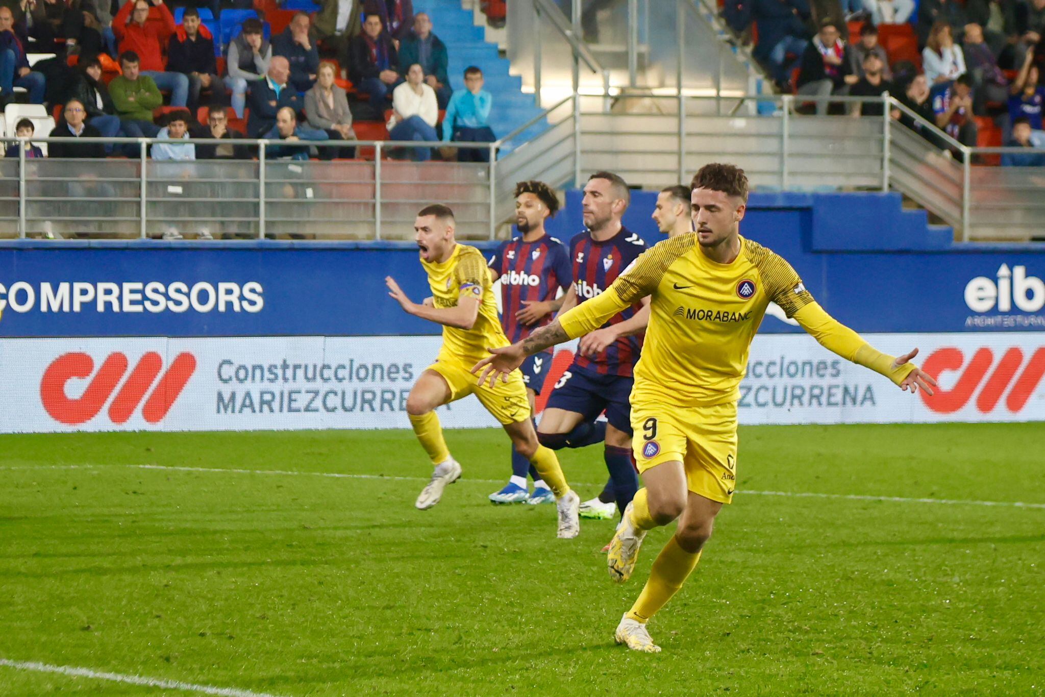 Nieto celebra el seu gol davant l&#039;Eibar.