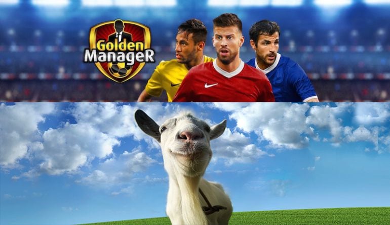 Imágenes de ‘Golden Manager’ y ‘Goat Simulator’