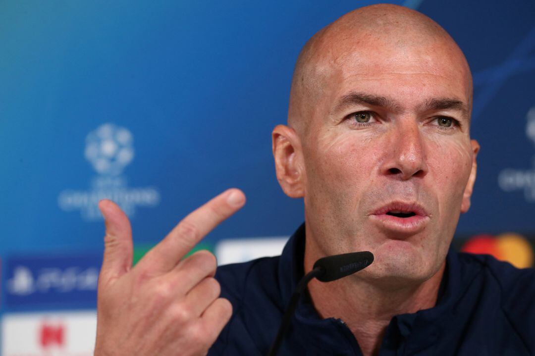 Zidane, durante la rueda de prensa. 