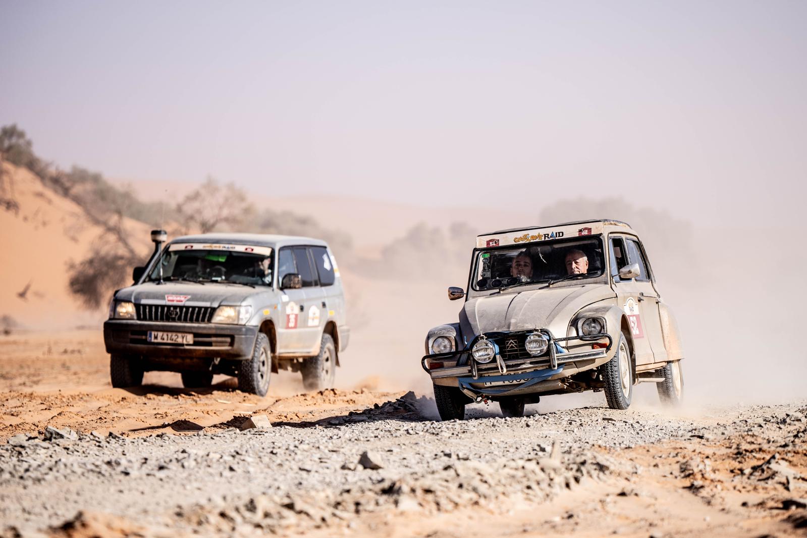 Emilio y Pablo Casas han completado los 3.000 km del Chatarras Raid en Marruecos con un Citroën Dyne 6.