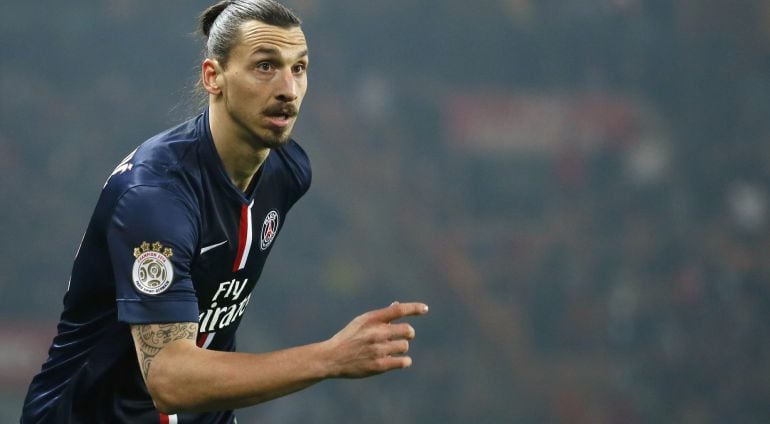 El jugador sueco del PSG Zlatan Ibrahimovic.