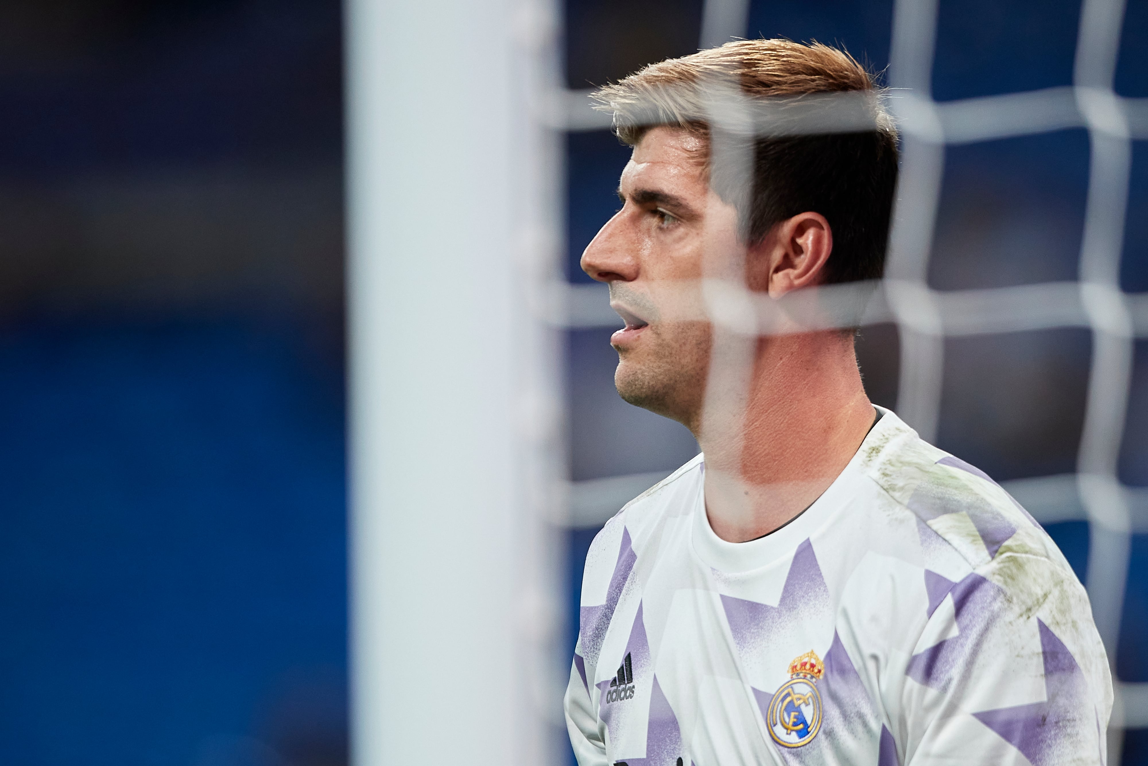 Thibaut Courtois, durante un partido con el Madrid