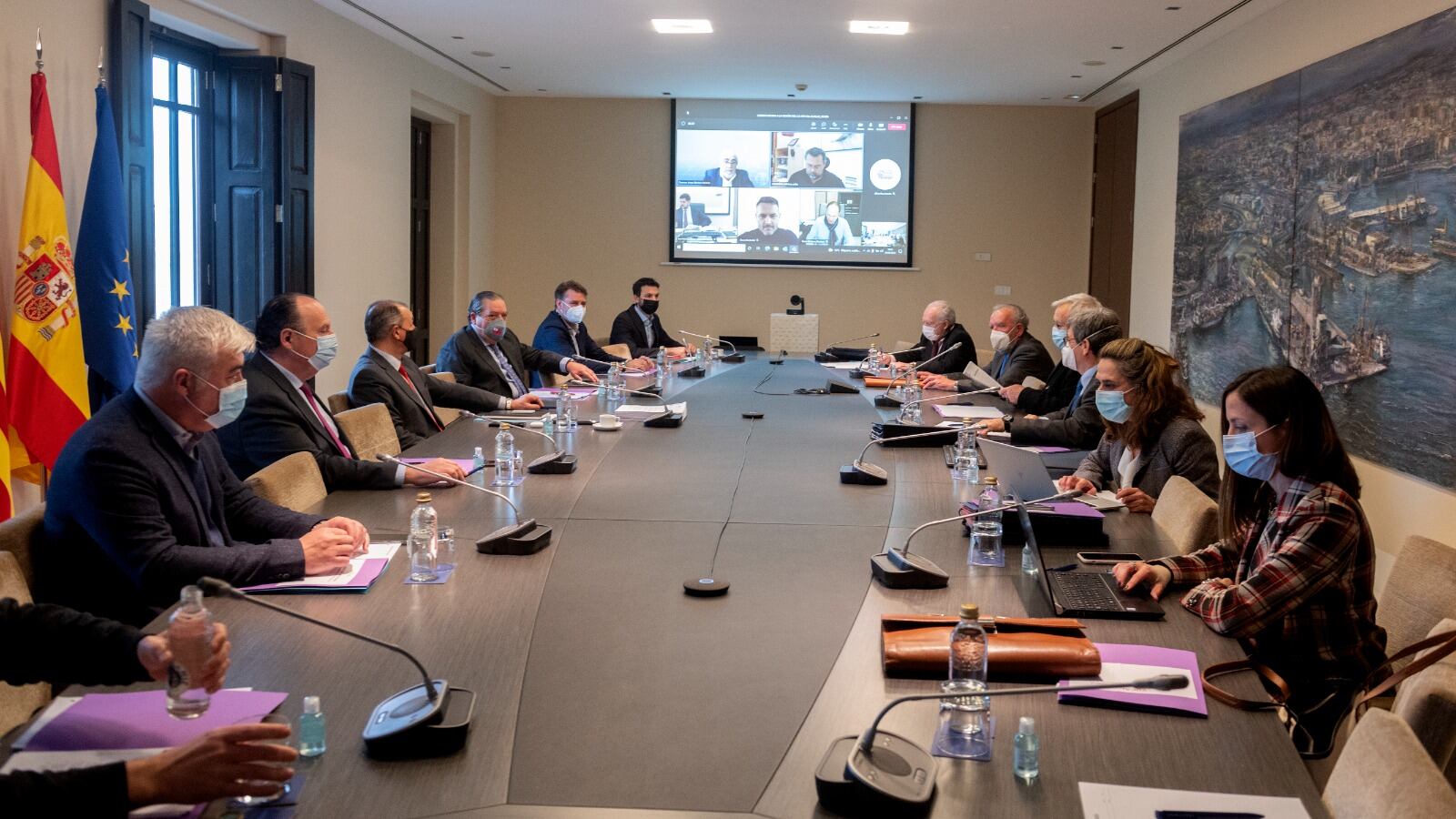 Reunión del consejo de administración del puerto de València