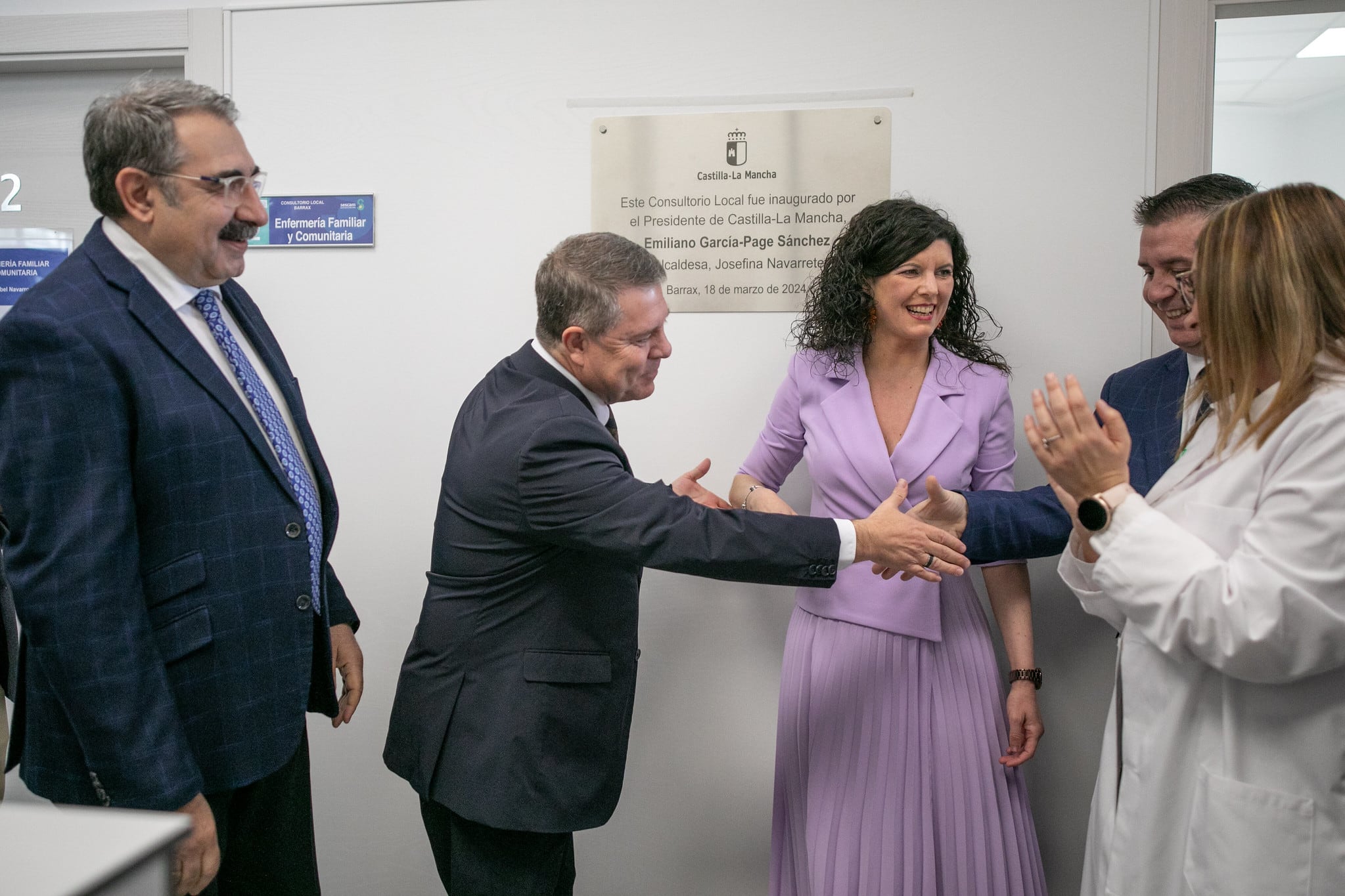 Inauguración del centro de salud en Barrax (Albacete)