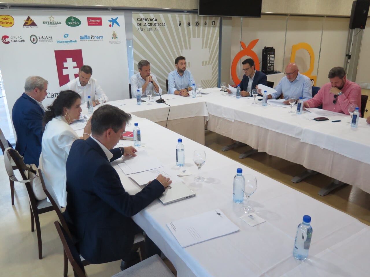 Reunión del patronato Fundación Camino de la Cruz celebrada esta mañana en la sede del Instituto de Turismo