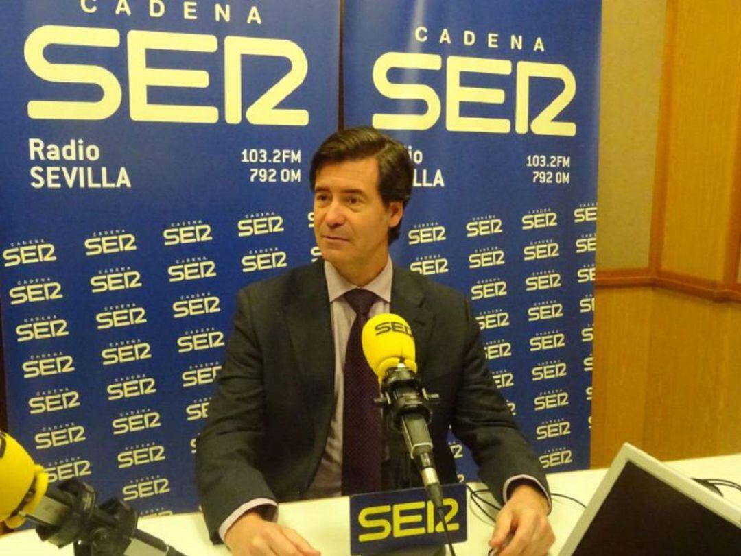 Miguel Rus, presidente de la Conferación de Empresarios de Sevilla, en una entrevista en Hoy por Hoy Sevilla