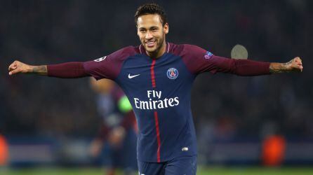 Neymar celebra un gol con el PSG.
