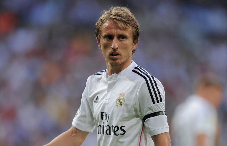 Modric, durante un partido con el Real Madrid