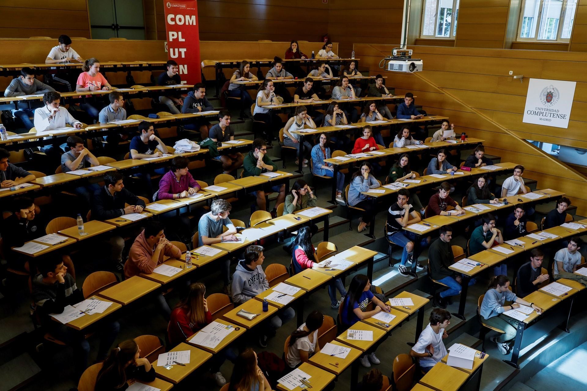 Aula de la Complutense de Madrid.