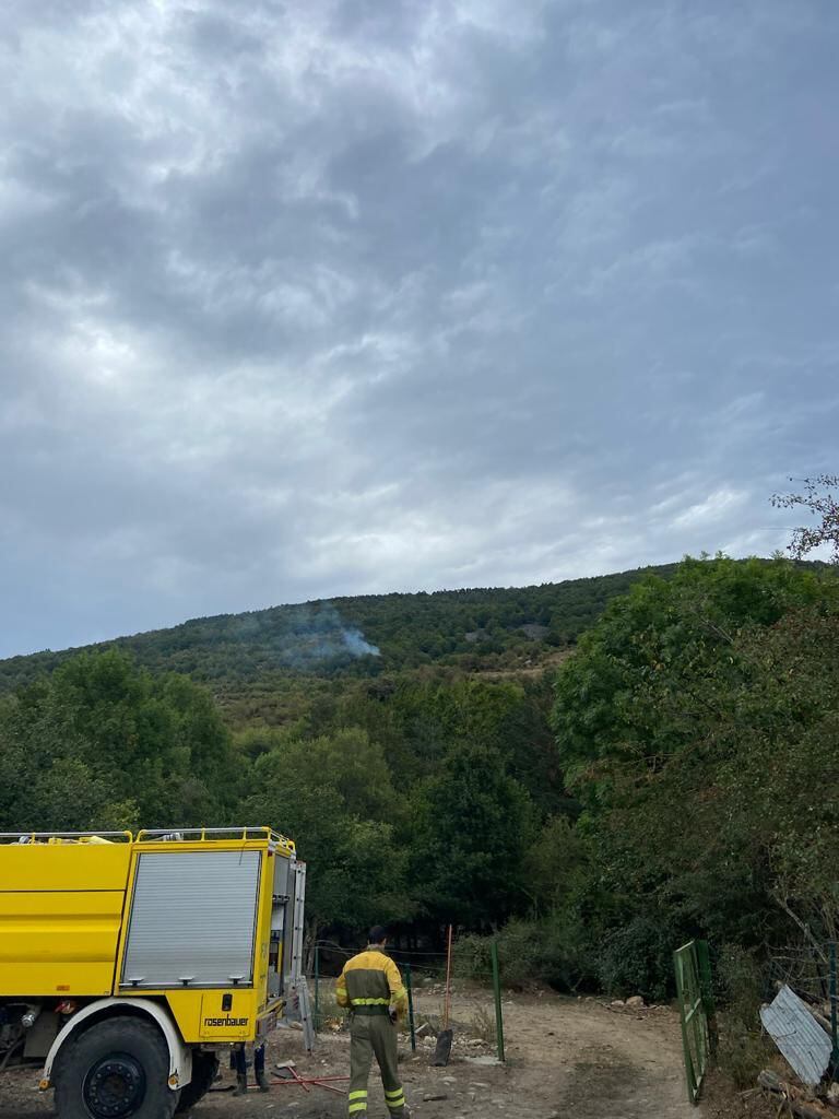 Incendio forestal en Villoslada de Cameros.