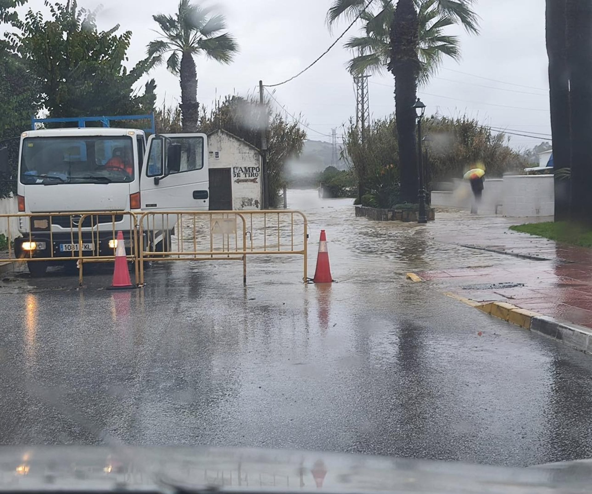 Agua registrada ayer en Tesorillo