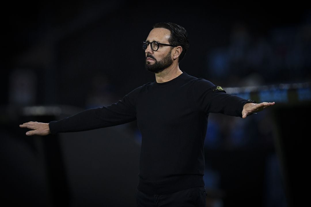 José Bordalás, durante el partido contra el Celta de Vigo