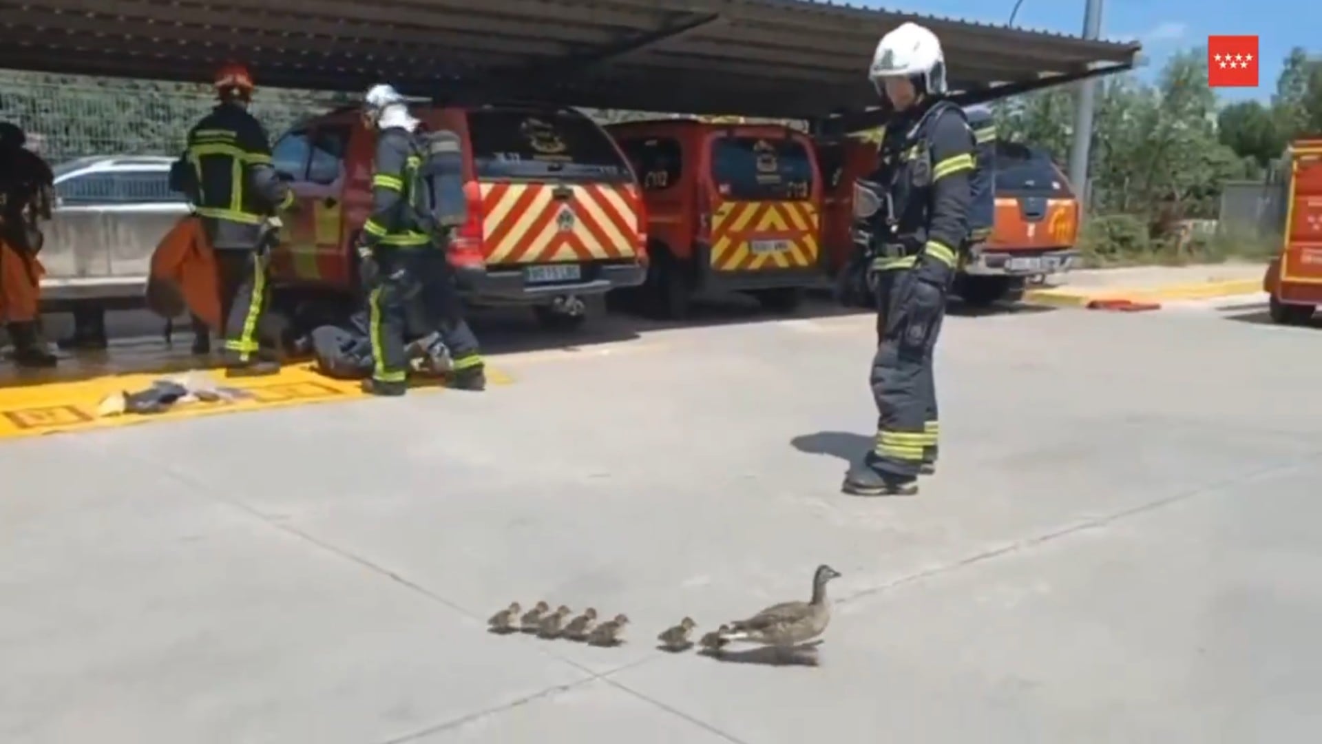 El parque de bomberos de Getafe