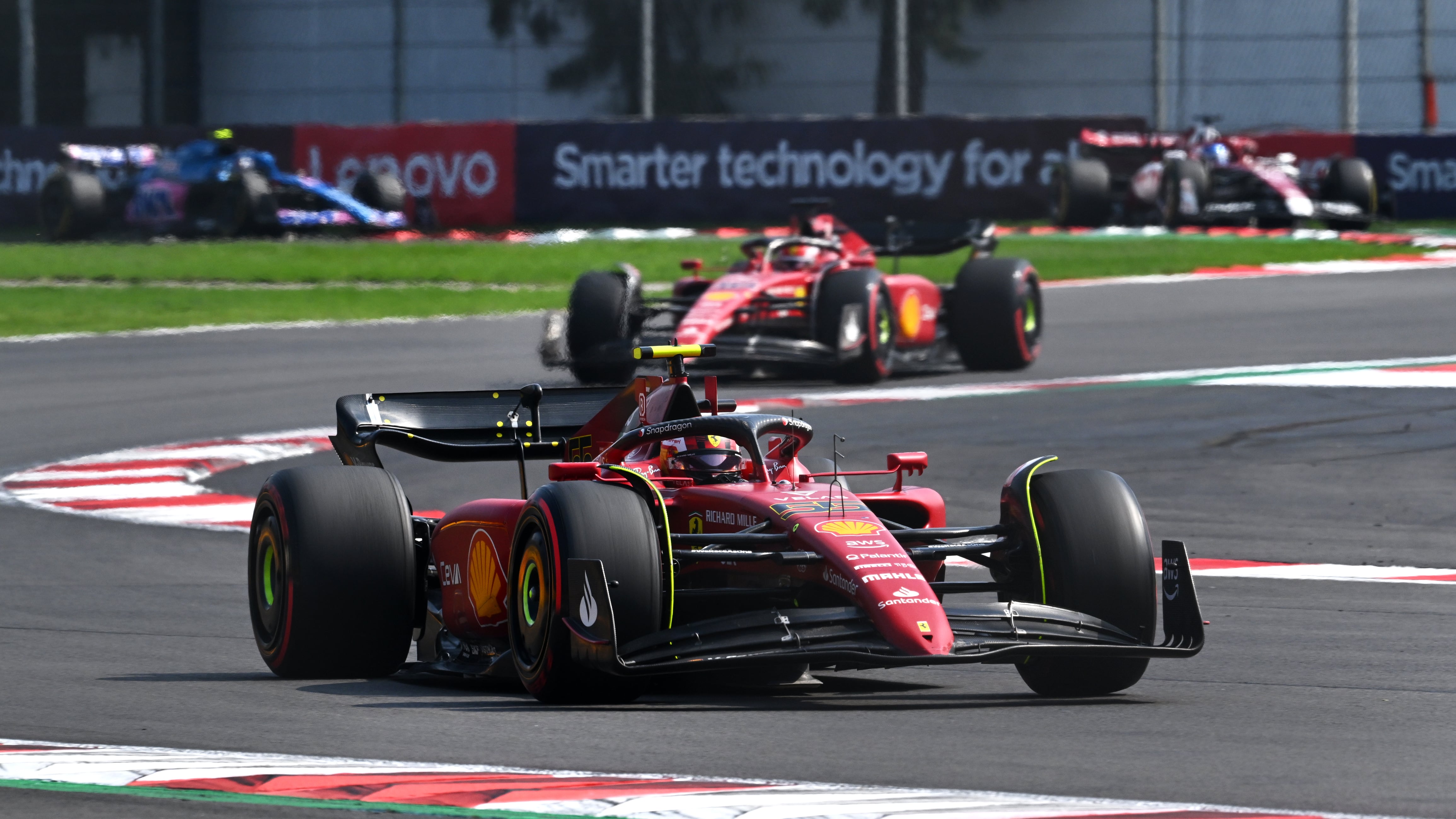 Carlos Sainz, durante el GP de México