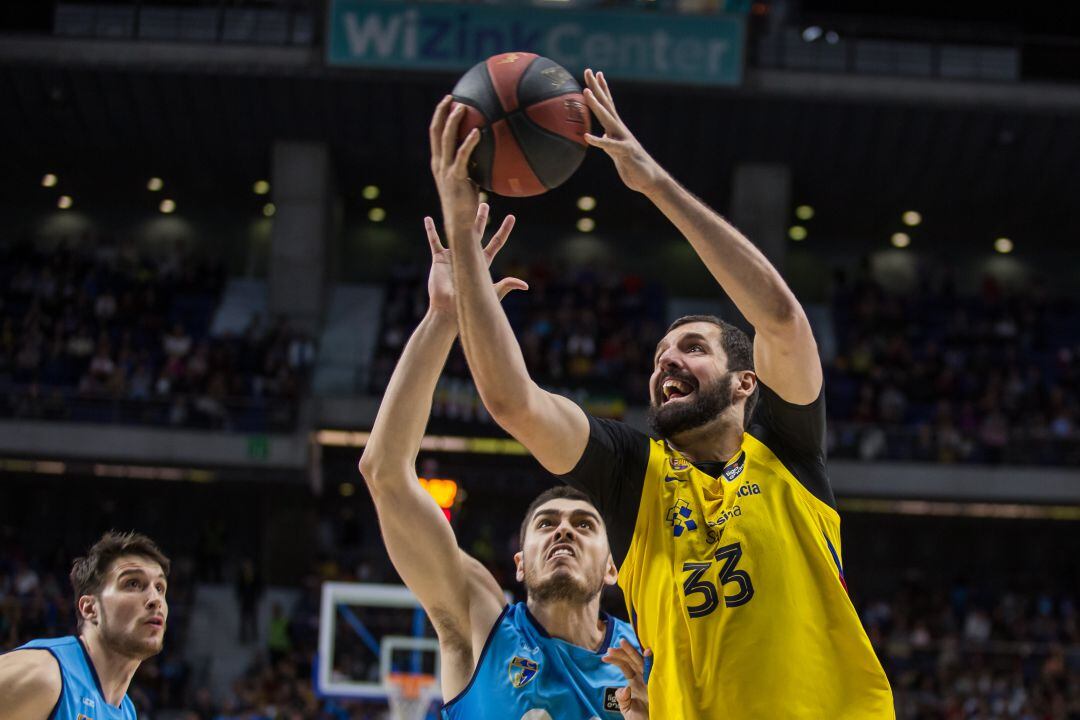 Nikola Mirotic en el último partido del Barça